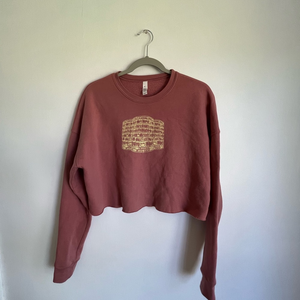 Bella Canvas Cropped Pink Wicked Weed Sweatshirt
